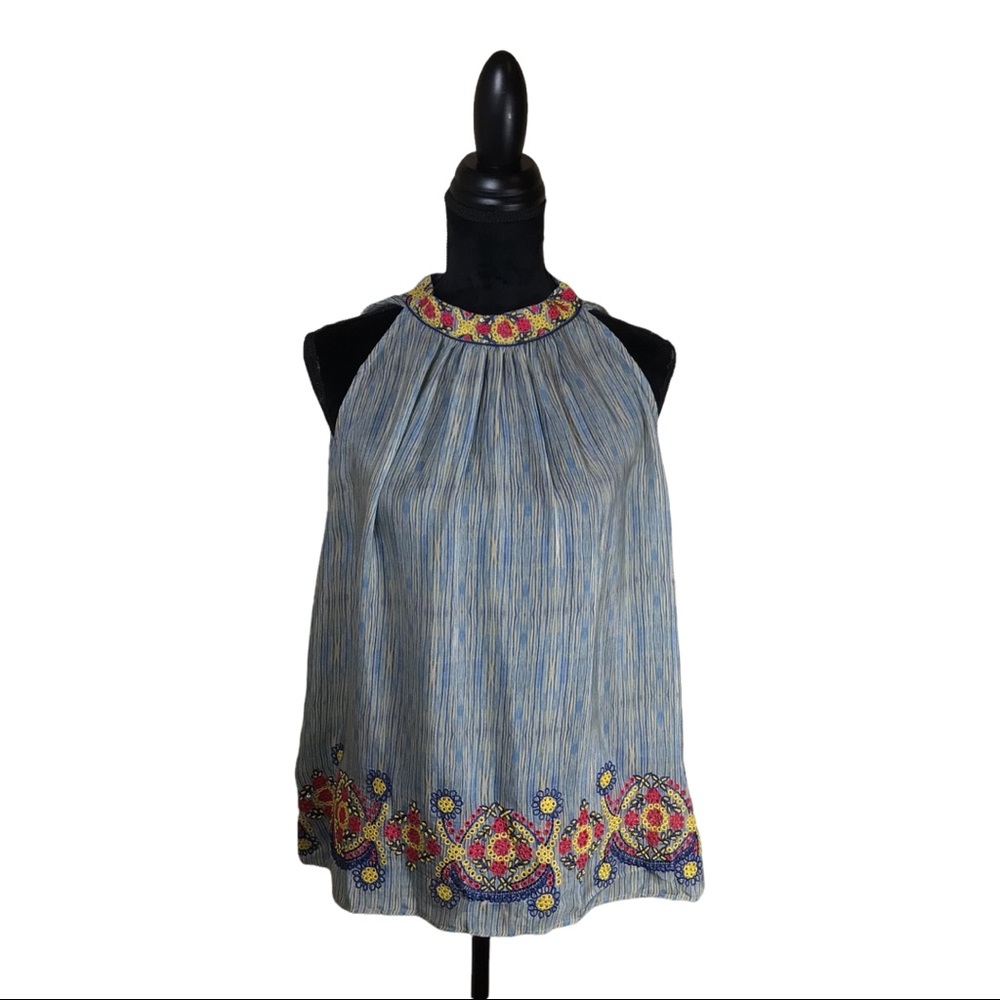NWT Anthropologie Bhanuvi Hatler Blouse Size: M